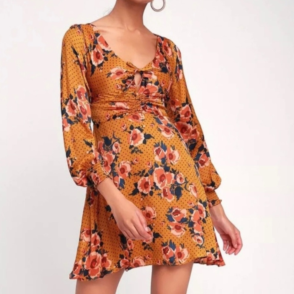 Free People Morning Light Dress in Yellow